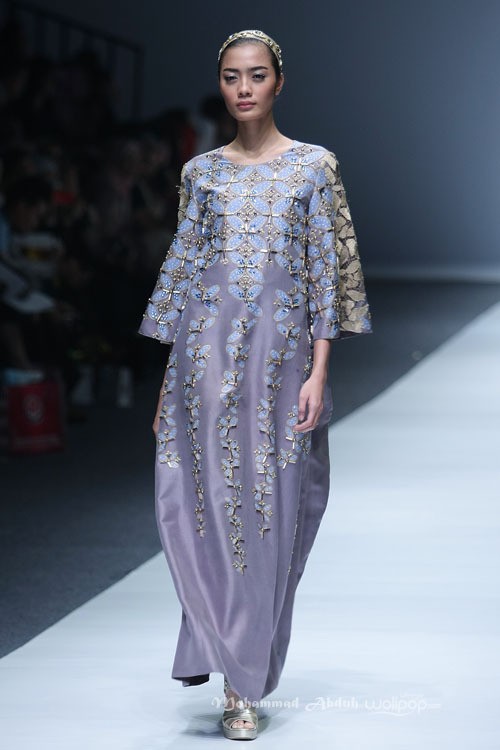 Khanaan Shamlan Trone. Jakarta Fashion Week 2016 at Senayan City. Jakarta. [Foto: Mohammad Abduh/Wolipop]