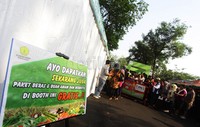  Pembagian ini berlangsung saat acara hari bulan mutu pertanian