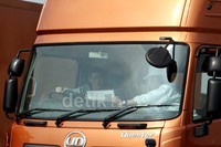Para jurnalis dari berbagai negara pun ikut merasakan test drive UD Truck, di Pabrik UD Truck, di Ageo, Jepang, Sabtu (07/11/2015).