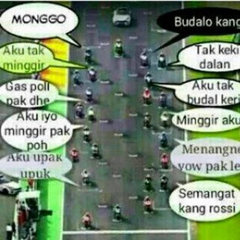 Meski berada di urutan paling belakang, Rossi tetap panen dukungan.
