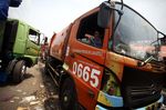 Antrean Truk Sampah di Bantargebang