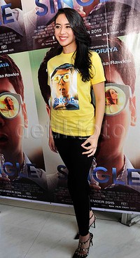 Elvira berperan sebagai Vina. Pool/Noel/detikFoto.