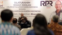 Rosan P Roeslani juga mengungkapkan keinginannya untuk maju menjadi kandidat Ketum Kadin demi memajukan dunia industri di Indonesia. Pool/Dok. Kadin.