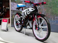 Mengusung konsep hybrid, penggabungan sepeda motor dengan sepeda tersebut diberi nama Suzuki Feel Free Go. Tampilan stang dan pedal menggunakan bagian dari sepeda.