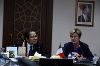 Kedua belah pihak rapat terkait peningkatan invetasi di kedua negara. Ist/Kemenko Maritim.