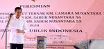 Jokowi Luncurkan Kapal Angkutan Sapi