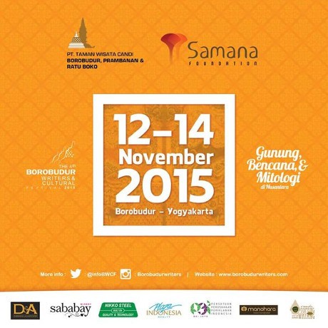 Borobudur Writers and Cultural Festival 2015 Digelar 12-14 November