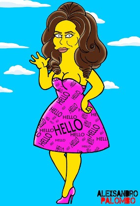 AleXSandro Palombo Ubah Adele Jadi The Simpsons