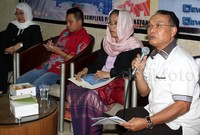 Dialog Kenegaraan tersebut membahas Pencairan Dana Desa Menjelang Pilkada Serentak 2015. Lamhot Aritonang/detikFoto.