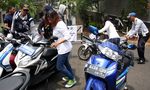 Ratusan Sepeda Motor Terjaring Razia Parkir Liar