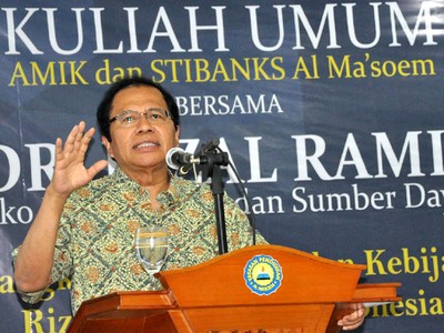 Rizal Ramli Beri Kuliah Umum di Yayasan Al Masoem