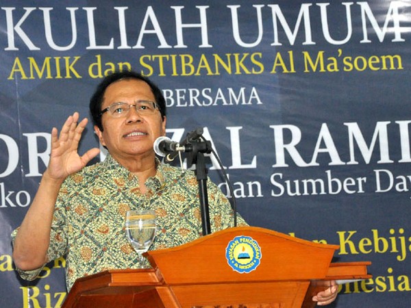 Rizal Ramli Beri Kuliah Umum di Yayasan Al Masoem
