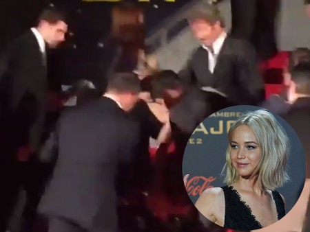 Duh! Jennifer Lawrence Lagi-lagi Jatuh di Depan Publik