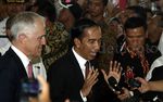 Jokowi dan PM Turnbull Blusukan ke Pasar Tanah Abang