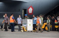 Orangutan tersebut dibawa dari Thailand dengan pesawat Hercules A-1332, dan tiba di Bandar Udara Halim Perdanakusuma, Jakarta Timur, Kamis (12/11/2015).