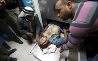 Korban tewas yang ditembak tentara Israel.