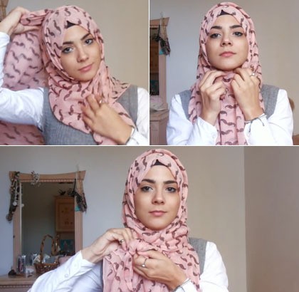 Tutorial Hijab Simpel Dengan Ikat Pita