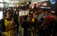 Pengunjung tampak antusias mengunjungi Indonesia Comic Con 2015.