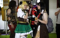 Indonesia Comic Con 2015 juga dimeriahkan dengan hadirnnya sejumlah cosplay.     