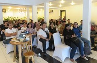 Para peserta yang hadir sangat antusias untuk mendengarkan penjelasan mengenai Coffee Knowledge.