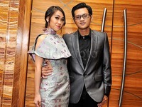 Felly dan Mario saat ditemui di Hotel Pullman, Jakarta Barat, Minggu (15/11/2015). Pool/Noel/detikFoto.