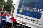 Pertamina Resmikan SPBG 'Berjalan' di Lapangan Banteng