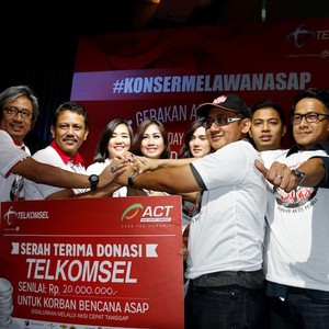 Pelanggan Telkomsel Sumbang Korban Asap Pakai Poin