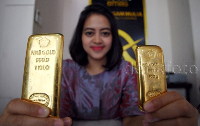 Harga Emas Hari Ini Stagnan Rp 549.000/Gram