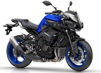 Motor ini menyajikan posisi riding yang tegak. MT-10 menggunakan rangka aluminium deltabox yang juga diadopsi dari Yamaha R1. Dengan rangka itu, motor ini menjadi motor dengan wheelbase terpendek dengan angka 1.400mm. Ist/Yamaha.