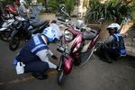 Parkir Sembarangan, Pentil Motor Dicabut