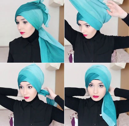 Tutorial Hijab 2 Lapis Dengan Pita Untuk Percantik Penampilanmu
