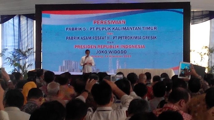 Jokowi Resmikan Pabrik Pupuk Kaltim Senilai US$ 576 Juta