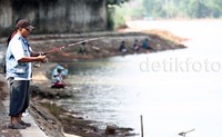 Program revitalisasi situ Kebantenan Cibinong, merupakan bagian dari upaya untuk mengendalikan banjir Jakarta. Alfatir Yulianda/detikFoto.
