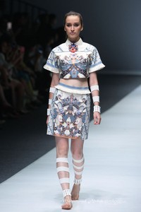 Arkamaya by Danny Satriadi X Rajasa Pramesywara Ikatan Perancang Mode Indonesia Jakarta Fashion Week 2016 at Senayan City. Jakarta. [Foto: Mohammad Abduh/Wolipop]