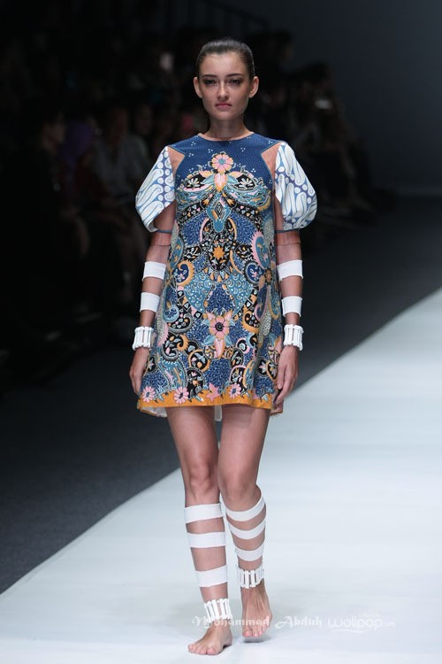 Arkamaya by Danny Satriadi X Rajasa Pramesywara Ikatan Perancang Mode Indonesia Jakarta Fashion Week 2016 at Senayan City. Jakarta. [Foto: Mohammad Abduh/Wolipop]