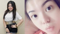     Penyanyi gendut nan menggemaskan Tina Toon telah 'bermetamorfosis' menjadi remaja yang langsing dan cantik dengan nama Tina Toonita. Pool/dok.Instagram/Gus Mun/detikFoto.