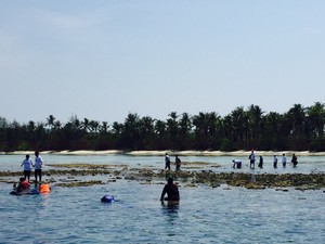 Rini Soemarno Paksa Bos BUMN Ikut Snorkeling di Karimun Jawa