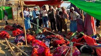 Sedikitnya 30 jenazah dievakuasi dari lokasi longsor. Masih ada lagi korban yang dilaporkan hilang. Stringer/Reuters/detikFoto.