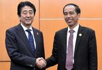 Presiden Jokowi Bertemu PM Jepang Shinzo Abe