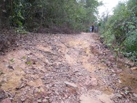 Siapkan stamina untuk berjalan kaki sebelum datang ke kawah. Kendaraan bermotor seperti mobil tidak bisa melintas dan harus parkir di kaki bukit (Baban/detikTravel)