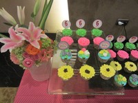 Mini Cupcake tampil menggugah selera dengan pemilihan warna menarik.