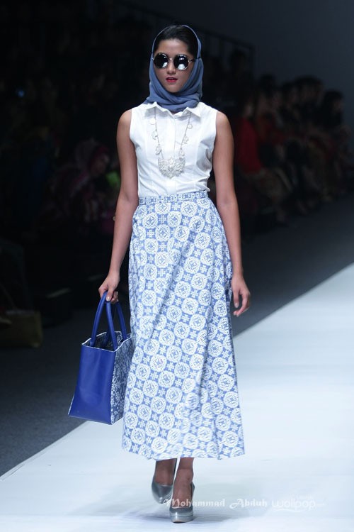 Chossy Latu for Danar Hadi Solometrix Yayasan Jantung Indonesia. Jakarta Fashion Week 2016 at Senayan City. Jakarta. [Foto: Mohammad Abduh/Wolipop]