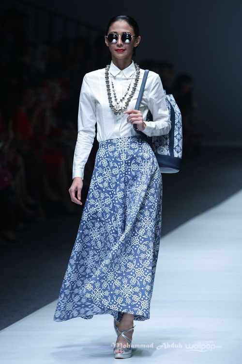 Chossy Latu for Danar Hadi Solometrix Yayasan Jantung Indonesia. Jakarta Fashion Week 2016 at Senayan City. Jakarta. [Foto: Mohammad Abduh/Wolipop]