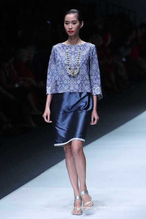 Chossy Latu for Danar Hadi Solometrix Yayasan Jantung Indonesia. Jakarta Fashion Week 2016 at Senayan City. Jakarta. [Foto: Mohammad Abduh/Wolipop]