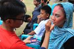 Serunya Karnaval Tengah laut di Morowali, Sulteng