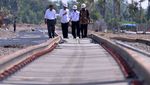 Jokowi Tinjau Proyek Trans Sulawesi Railways