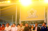 Selain Prabowo, turut hadir juga dalam acara yang digelar DPP Golkar kubu hasil Munas Bali itu, Aburizal Bakrie dan Idrus Marham (Golkar), Djan Faridz (PPP), Edhie Baskoro Yudhoyono (Demokrat), Fahri Hamzah (PKS), serta lainnya.