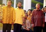 JK dan Prabowo Hadiri HUT Golkar