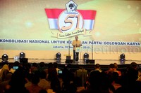 Ical menyampaikan sambutannya.