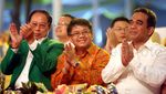 JK dan Prabowo Hadiri HUT Golkar